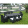 9PCS Classic Garden Wicker Chair Dining Set